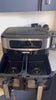 Double Basket Air Fryer Oven Digital Cooker 9L Timer Oil Free Frying 2600W Black