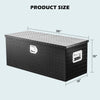 15X15X36" Heavy-Duty Aluminum Truck Bed Tool Box RV Trailer Storage with Lock