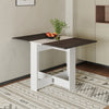 Drop Leaf Dining Table Large Folding Desk Space-Saving Kitchen Storage Breakfast