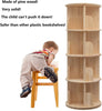 2-5 Tier Rotating Bookshelf 360 Display Floor Standing Bookcase Storage Rack
