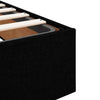 Ottoman Bed Frame without Mattress Black Super King Fabric