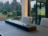 Bio fireplace insert 120 cm matt black with glass
