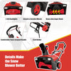 Snow Clearing Machine Electric Walk-behind Snow Blower-Red