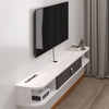 140cm Floating TV Unit Wall Mounted Media Console Cabinet Grey White