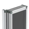 Shower Screen Over Bath Door Glass Enclosure Framed Fold Panel 800 mmx 1400 mm