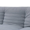 Fabric Sofa Bed 3 Seater Grey Charcoal Duo Contrast Fabric Chrome Legs Recliner