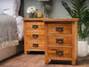 Oak 3 Drawer Bedside Tables – Pair of Oakcroft Rustic Bedside Cabinets Built