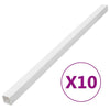 150x50mm White PVC Cable Trunking - 10m Conduit Cover for Organizing and Q8Q3
