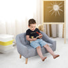 Kids Sofa Children 2 Seater Armchair Toddler Couch Chair Bedroom Playroom Grey