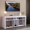 LED Tall Entertainment Center for PS4,55" Media TV Stand Console with Wkmafmyuzy