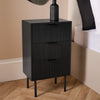 OHS Ribbed Bedside Table Cabinet 3/4/5/6 Draw Nightstand Side Board