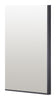 Select Mirrors Oslo Tall Arched Thin Metal Frame Wall Mirror - 40 x 140cm Black