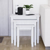 Wooden Nest of Tables 3 Piece Table Set Coffee Side Living Room Furniture