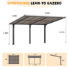 Metal Freestanding Hardtop Gazebo Aluminium Outdoor Pergola Waterproof for Patio