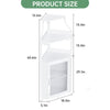 Corner Bar Cabinet with Wine Rack & Glass Holder,4 Tier Bar Unit with Mesh Door