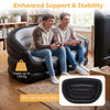 Portable Blow Up Couch Outdoor Lazy Loveseat Sofa for Pop Up