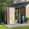Metal Steel Garden Shed 6x8ft,3x5ft Storage Sheds Lockable Outdoor Tool House
