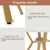 Round Dining Table, Kitchen Table with White Marble Effect Tabletop & Gold Frame