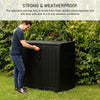 Outdoor Storage Box with Padlock 775L - Garden Container Shed Weather Resistant