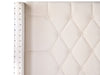 Velvet EU King Size Bed Off-White LUBBON