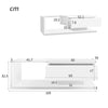 Modern LED Coffee Table High Gloss Wooden Drawer Storage Living Room Furniture