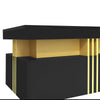 Coffee Table With Drawers Storage High Gloss Wooden Centre Table For Living Room