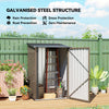 Outsunny 3.3ft x 3.4ft Outdoor Storage Shed Steel Garden Shed w/ Lockable Door