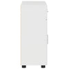 Sideboard with Door FLORIN High Gloss White 88.5 x 30.5 x 73 cm