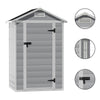 Plastic Outdoor Garden Shed Utility Tools Storage House W/ Window Ventilation UK
