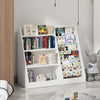 White Bookshelf Storage Shelf For Children's Reading Room Open Storage Modern