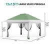 4x4M Pop Up Garden Gazebo Outdoor Party Tent Canopy With Sides Heavy Duty