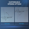 CO-Z Electric Swing Gate Opener with Dual Arms for 300kg Home Driveway Gate