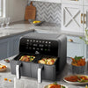 10-in-1 Dual Air Fryer Double Basket Touch Screen Oil Free Digital Oven Cooker