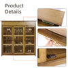 Large Shoe Cabinet 3 Door 1 Drawer Footwear Stand Rack Wood Sideboard Unit