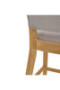 2x Bar Stools Upholstered High Chairs Kitchen Island Stools Breakfast Wood Legs