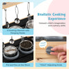 Mud Kitchen for Kids Outdoor Wooden Pretend Play Kitchen with Stoves