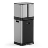 32L Triple Recycling Bin for Kitchen, Two 6L Removeable Inner Bins, VonHaus