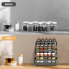 3-Tier Adjustable Height Spice Rack Organizer，Metal Storage for Kitchen Cabinet