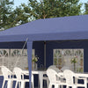3x6m Heavy Duty Gazebo Tent, Blue, Refurbished