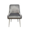 Set of 2 Marco Dining Chairs Brushed Velvet
