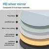 Oval LED Bathroom Mirror Adjustable LED Colors Anti-fog Dimming&Memory Function