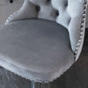 Velvet Swivel Bar Stools Set of 2 Swivel Kitchen Barstools Bar Chairs Grey Black