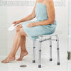 Shower Chair with 2 holes of Shower Head Holder 350 lb Capacity Slip Resistant