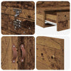Storage Bed Frame with Drawer Old Wood 150 cm Engineered Wood