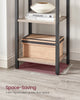 Bookcase 6-Tier Bookshelf Storage Shelving Display Rack Greige Black LLS101B02