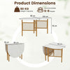 Modern Writing Table 150 CM Folding Dining Table for 6-8 People