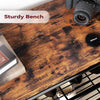 Hall Tree Coat Rack w/Bench,Storage Shelf,8Hooks,Freestanding Entryway Organiser
