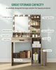 Dressing Table With Mirror Storage Makeup Desk Vanity Table Led Lights Bedroom