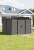 Wood Effect Garden Storage House with 2 Sliding Doors Outdoor Metal Sheds 10x8ft