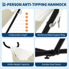 2-Person Outdoor Hammock w/ Stand,450 Lbs,Portable Hammock w/Carry Bag,11 Colors